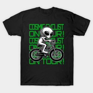 Alien Cyclist's: Space and Beyond T-Shirt